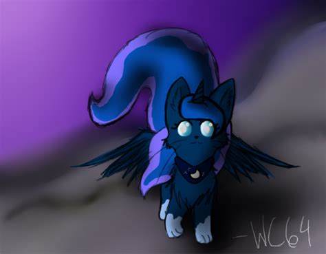 princess luna cat  wolfclaw  deviantart
