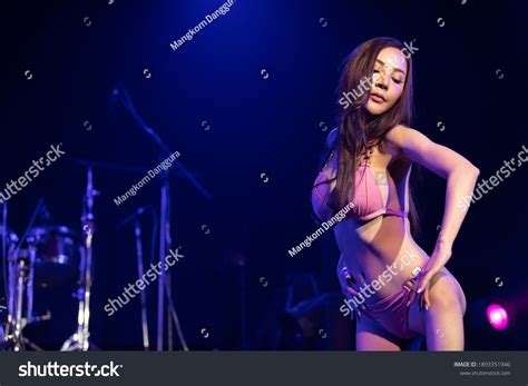 Sexy Asian Woman Bikini Dancing On Stock Photo Shutterstock