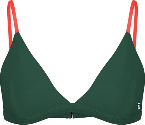S Ndar Swim The Mississippi Bikini Top Green Neon Orange Reversible Shopstyle