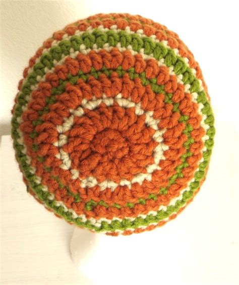 Unisex Adult Beanie Made From Myboshi Wool Brown Green And Cream