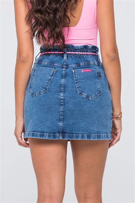 Saia Jeans Clochard Hot Pants Geração Moderna