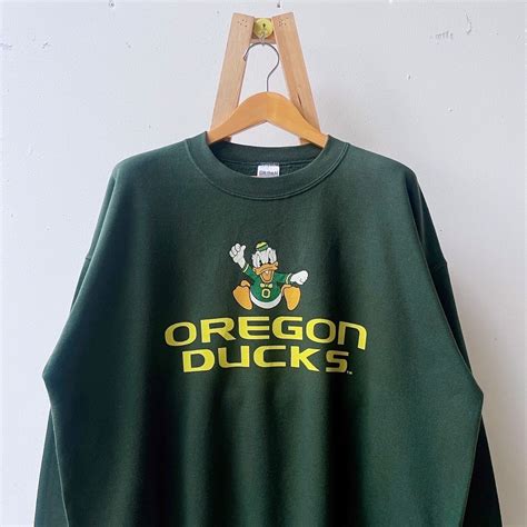 Vintage University Of Oregon Ducks Sweatshirt Xl Etsy