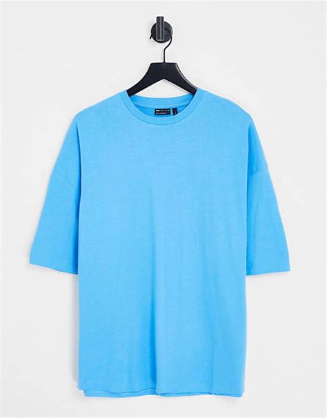 Asos Design T Shirt Oversize Bleu Asos