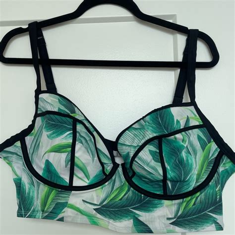 Torrid Swim Torrid Tropical Leaf Bikini Top Poshmark