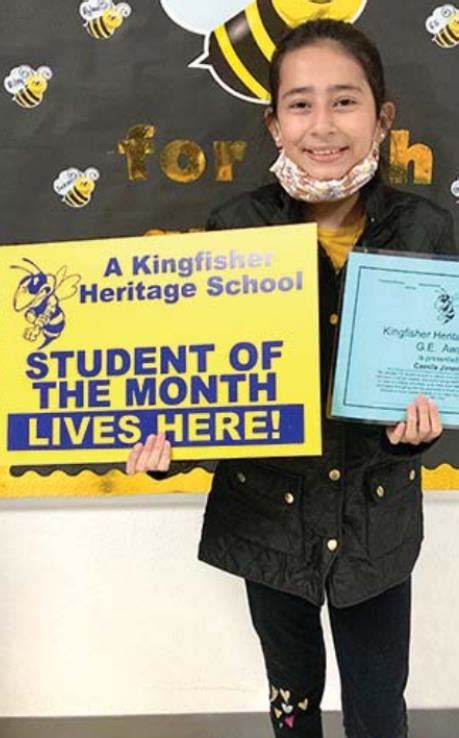 HERITAGE ELEMENTARY STUDENTS OF THE MONTH | Kingfisher Times & Free Press