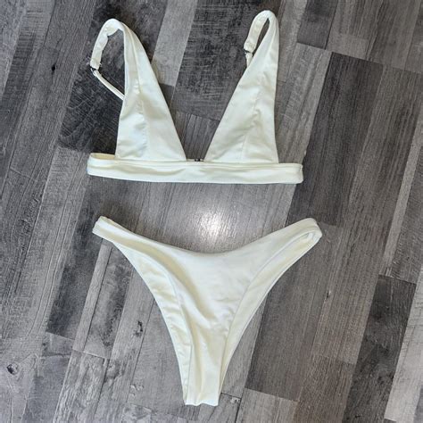 Plunge Bikini Set Never Worn Depop