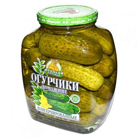 Медведь любимый / Огурчики конс МЛ 1500мл ст/б ДОМАШНИЕ 1/6 | Овощные ...