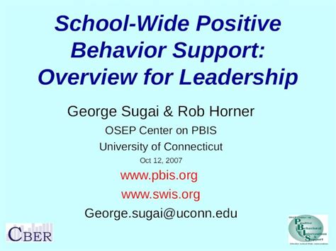 Ppt School Wide Positive Behavior Support Overview For Leadership Dokumentips