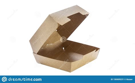 Cardboard Box For Food Stock Image Image Of Disposable 156909231