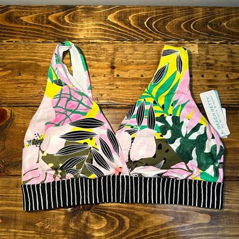 Beach Betty Swim Nwt Beach Betty Miracle Brand Swim Bikini Top Sz X