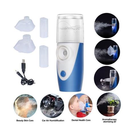 Mini Taşınabilir Seyahat Şarj Edilebilir Ultrasonik Nebülizör İnhaler ...