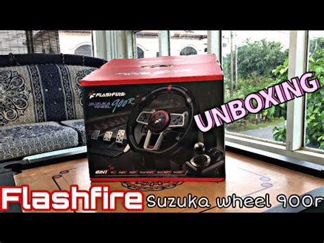 Gaming Review : Flashfire Suzuka Wheel 900r Unboxing - YouTube