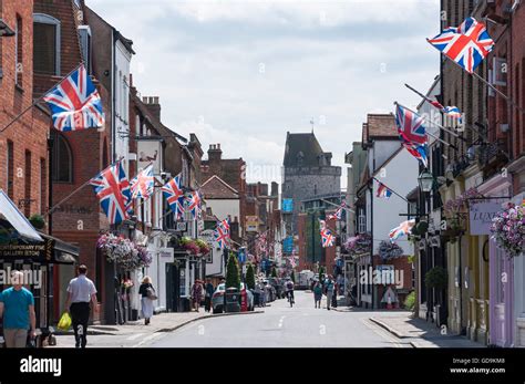 Eton High Street Eton Berkshire England United Kingdom Stock Photo