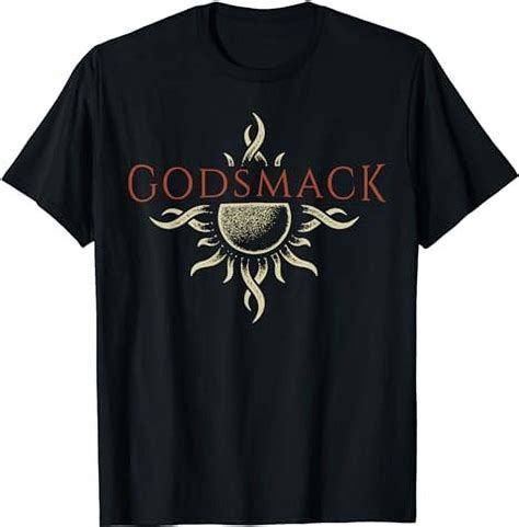 Godsmack Logo Sun On Black T Shirt