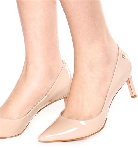 Scarpin Nude Verniz Sapato Feminino Capodarte Nunca Usado Enjoei