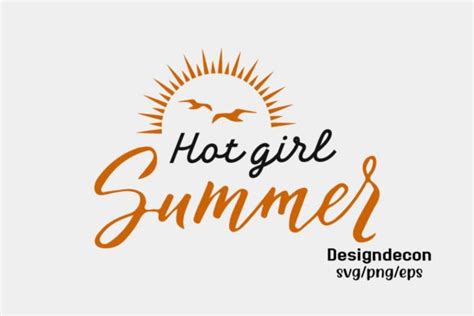 Hot Girl Summer Retro Beach Svg Graphic By Designdecon Creative Fabrica