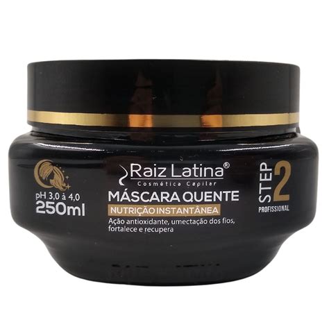 Hidrata O M Scara Quente G Raiz Latina Fortalece E Recupera Os Fios Shopee Brasil