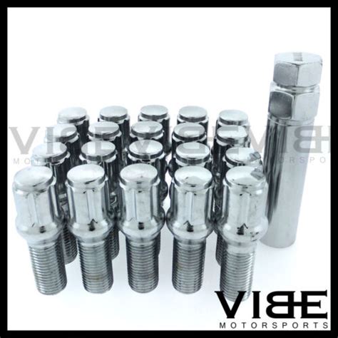 20 12x15 M12x15 45mm Spline Tuner Drive Chrome Wheel Lug Bolts Set Of 20 Ebay