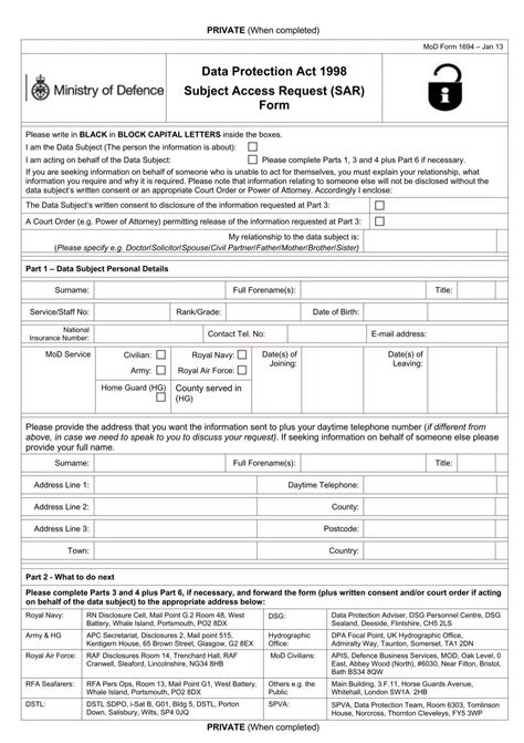 DPA SAR Form 1694 (Jan 13) - Gov.uk