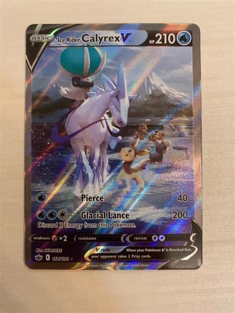 ice rider calyrex   alt art chilling reign hobbies toys