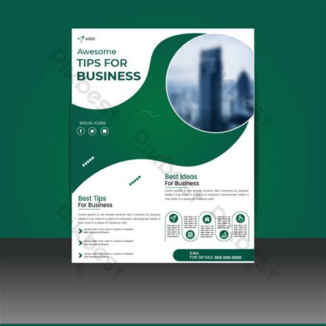 Corporate Flyer Template With Modern Concept And Minimalist Layout ...