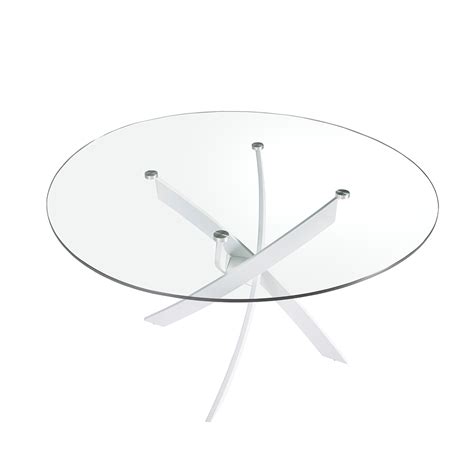 Mesa De Comedor Con Base De Acero Inoxidable Angel Cerdá Sl