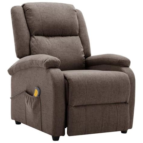 Zerodis Fauteuil De Massage Inclinable Lectrique Taupe Tissu A