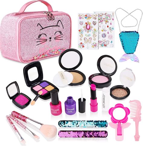 FancyWhoop Trucchi Finti Bambina Set Per Ragazze 21 Pcs Lavabile