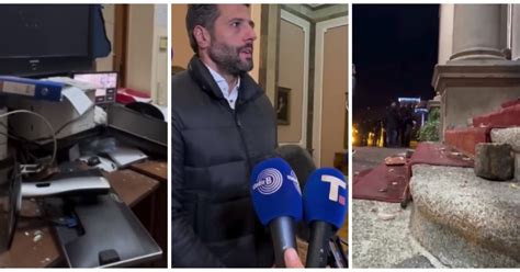 Протести у Сербії 25.12 — як виглядає будівля адміністрації, відео з ...