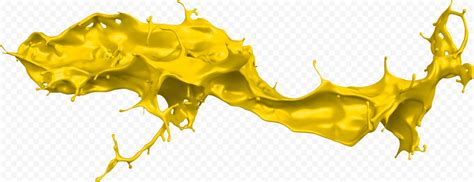 HD Yellow Liquid Paint Splash PNG | Citypng