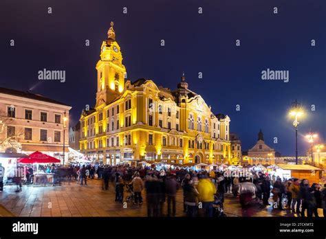 Europe Hungary Pecs City Amazing Christmas Market In South Hungary