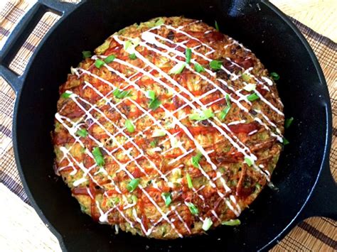 Japanese-style Pancake with Okonomiyaki Sauce