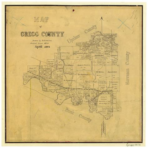 Map Of Gregg County Legacy Of Texas