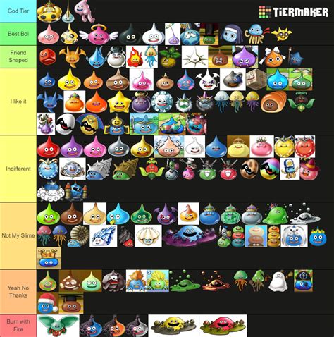 Dragon Quest - Slime Family Tier List (Community Rankings) - TierMaker
