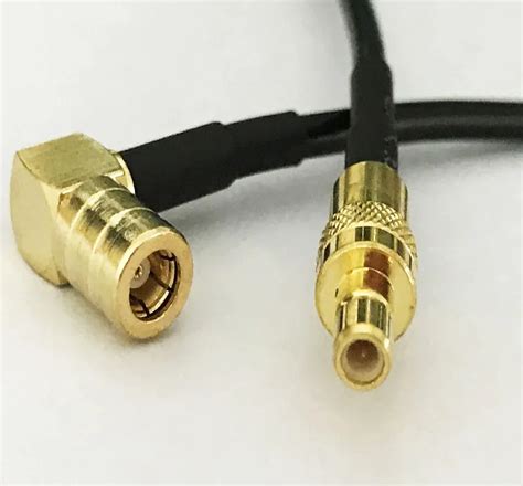 10pcs SMB Male To SMB Female Right Angle Connector RF Extension Pigtail