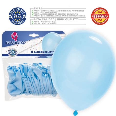 Ballons Pastel Cm Bleu Clair