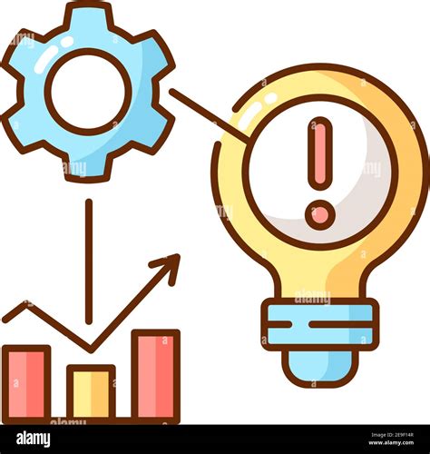 Identificación de problemas icono de color RGB Imagen Vector de stock