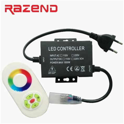 Aliexpress Buy 110V 220V 1500W RGB Led Controller Dimmer With