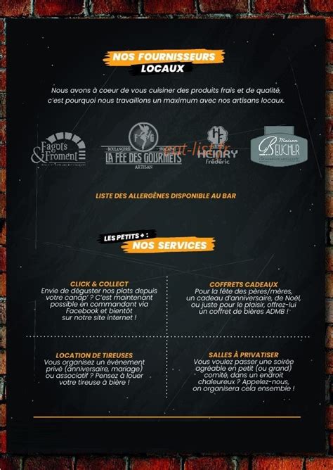 Auprès de ma Blonde à Chateaugiron menu et photos