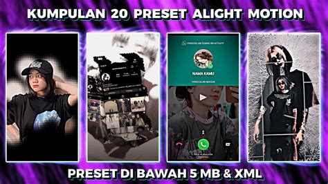 Kumpulan 20 Preset Base Alight Motion Jedag Jedug Trend Tiktok 2022