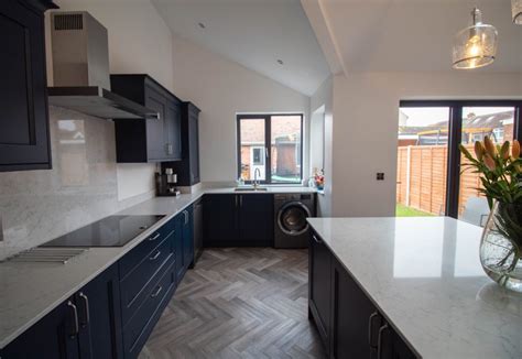 Prussian Blue Shaker Kitchen Coventry Noble Kitchens