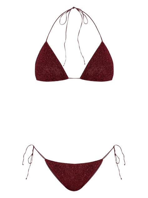 Oséree Lumière Bikini Red FARFETCH NG