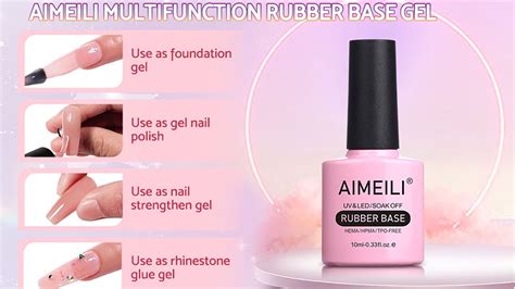 How To Use The Rubber Base For Your Nail Art Youtube