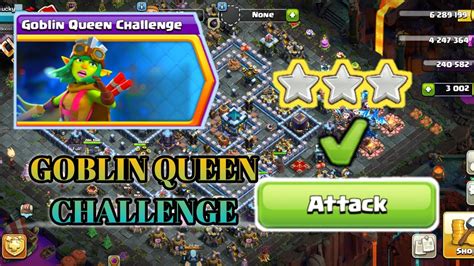 Clash Of Clans Goblin Queen Challenge Easy 3star Goblin Queen Challenge Clash Of Clans