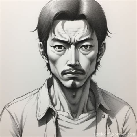 Hajime Isayamas Drawn Man Stable Diffusion Online