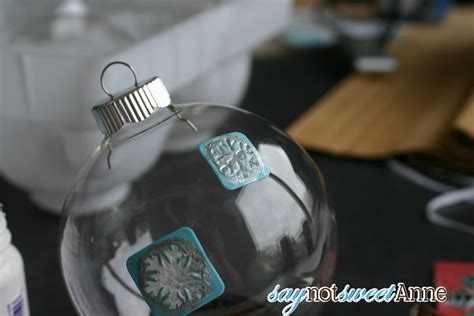 DIY Etched Glass Ornaments - Sweet Anne Designs