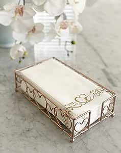 Chez JuJu Rose Gold Loving Heart Elegant Sturdy Guest Napkin Holder