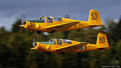 Team 50 flying their SK 50 (Saab 91) Safirs | The SK 50 (Saa… | Flickr