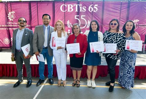 Celebran Y Reconocen 55 AÑos De Labores Educativas Del Cbtis 65