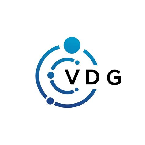 VDG letter technology logo design on white background. VDG creative ...